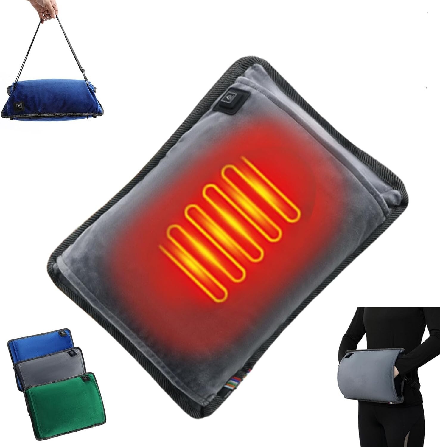 Hand Warmer,3 Heat Modes Portable Hand Warmer Pillow, Rechargeable Warming Pouch