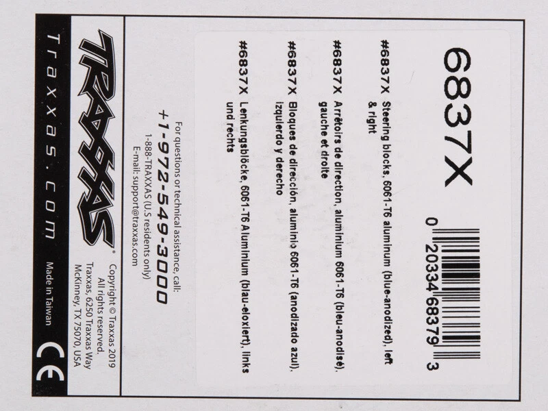 Levier de direction Traxxas 6061-Alu TRX6837X Slash 4x4 | TRX6837X - Photo 2/2