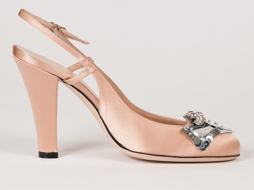 New Alessandro Dell'Acqua Beige Satin Upper Shoes Size 39.5 US 9.5 - Picture 3 of 6