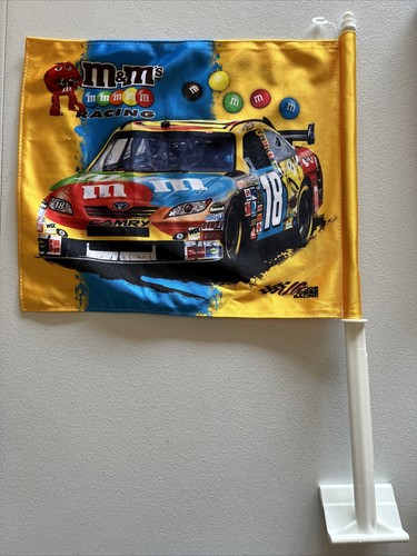 Vintage Kyle Busch M&Ms seltene Autoflagge WinCraft NASCAR Racing 18