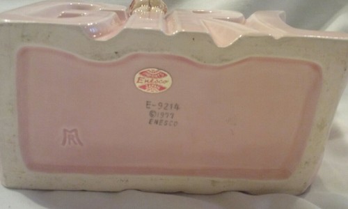 PINK BABY GIRL - PLANTER ENESCO -- E 9214 1977 - JAPAN - Picture 5 of 6