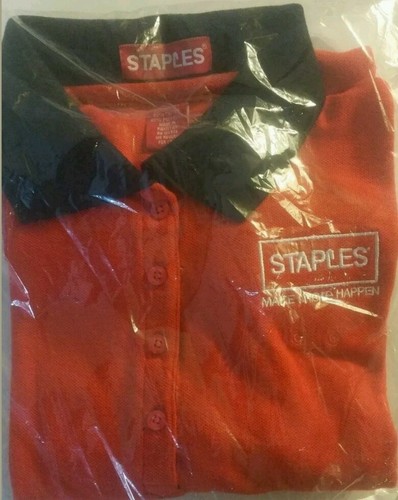 NEW STAPLES EMPLOYEE POLO WOMAN BLACK 