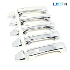 Chrome Door Handle Trim Bezel Cover Cap Molding For 2006-2010 HUMMER H3 Set Kit