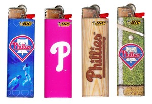 Bic lighters phillies tray ! (070330615571)