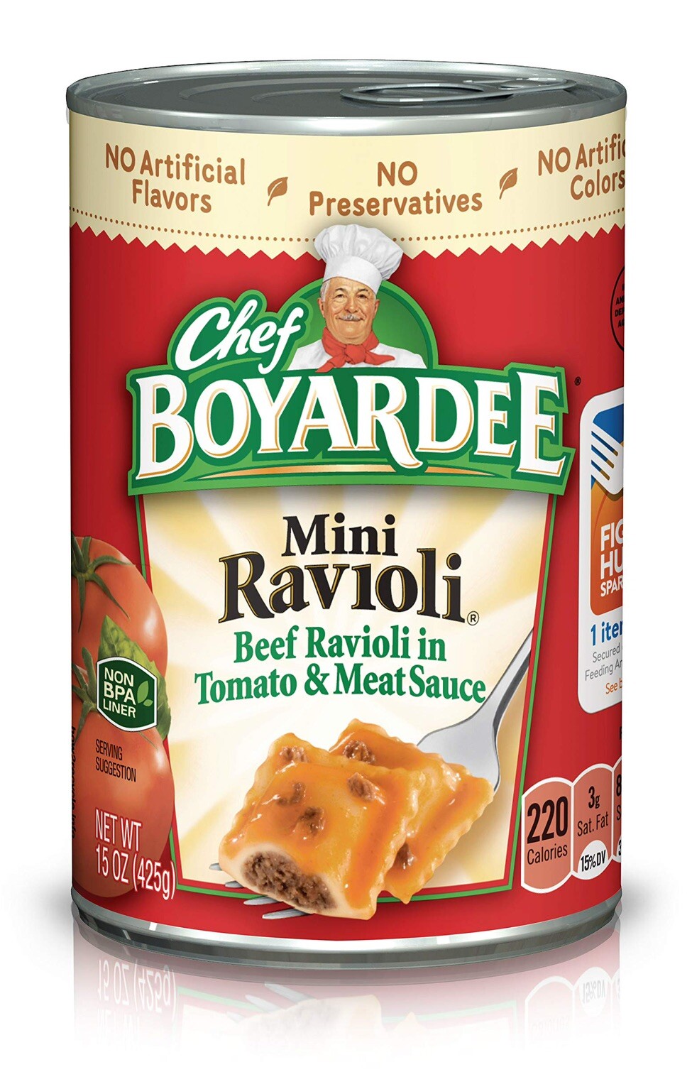 Chef Boyardee Mini Beef Ravioli in Tomato 🥫 Meat Sauce, 15 Oz (Pack of ...
