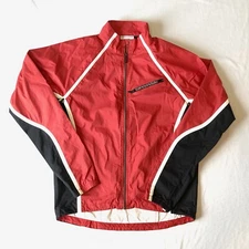 Cannondale Cycling Convertible Jacket Zip Vest Removable Sleeves Red Size Small