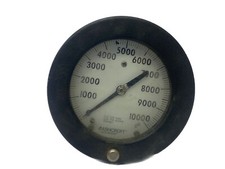 USED Ashcroft 6  Face Back Mounted 1000-10000 PSI Pressure Gauge