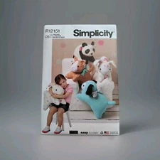 Simplicity SEWING Pattern S3023/R12151  PLUSH PETS BUNNY Cat DOG• ONE SIZE UNCUT