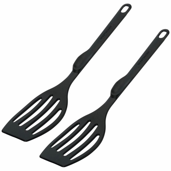 Westmark 2 Pfannenwender, LäNge Je: 28,3 Cm, Kunststoff, Flonal, Schwarz-image