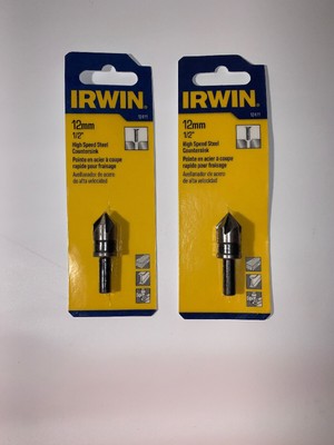 New Irwin 12411 1/2 HIGH Speed Steel Countersink Drill BIT Sale 5834023 New Irwin 12411 1/2 HIGH Speed Steel Countersink Drill BIT Sale 5834023