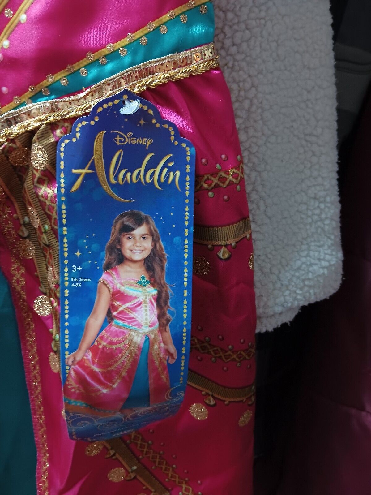 Fancyset Costume de princesse Jasmine pour filles – Costume de prin