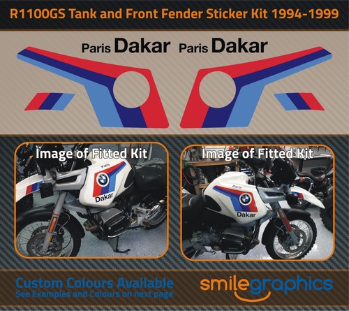 BMW R1100GS 1994-1999 - Réservoir et garde-boue avant autocollants graphiques - Photo 1 sur 2