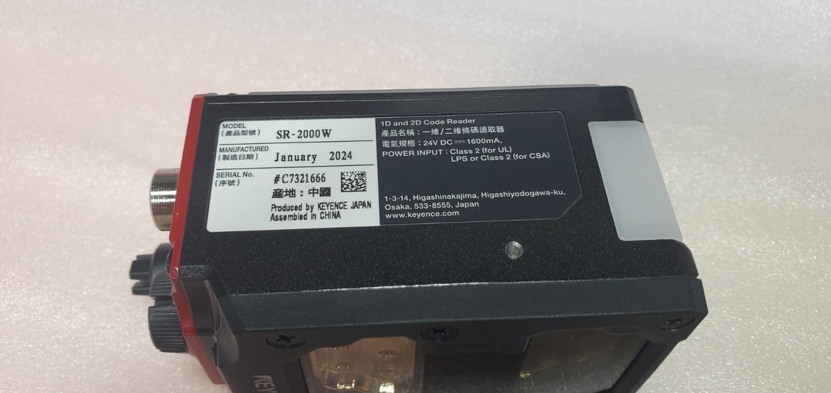 Keyence SR-2000W Super Wide View 1D 2D Bar Code Reader