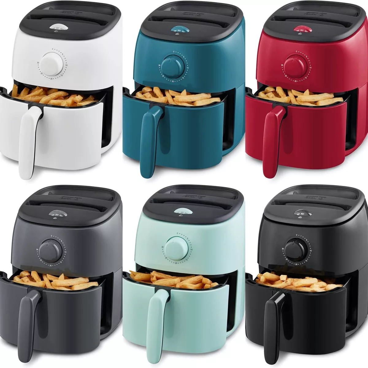 The Dash Tasti-Crisp air fryer makes cooking for 2 quick and easy