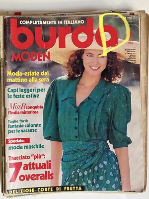 Burda Moden 1989 Magazin Juli 7/1989