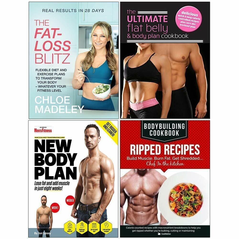 Chloe Madeley & Iota & Jon Lipsey Unisex Fat Loss Blitz, New Body Plan & More 4 Books Collection Set - Non Fiction - Paperback - Image 4