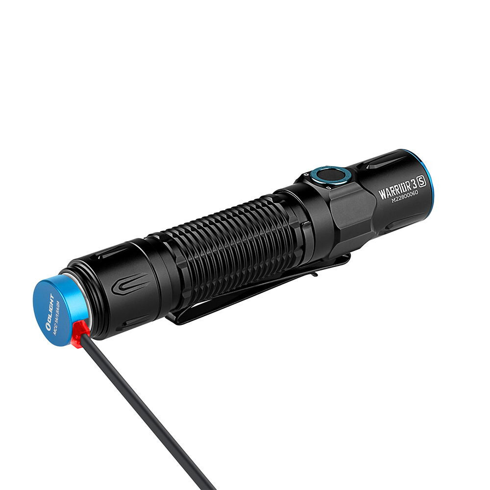 トイガン Olight warrior 3s Olight Warrior 3S Black Dual-Switch Tactical Flashlight
