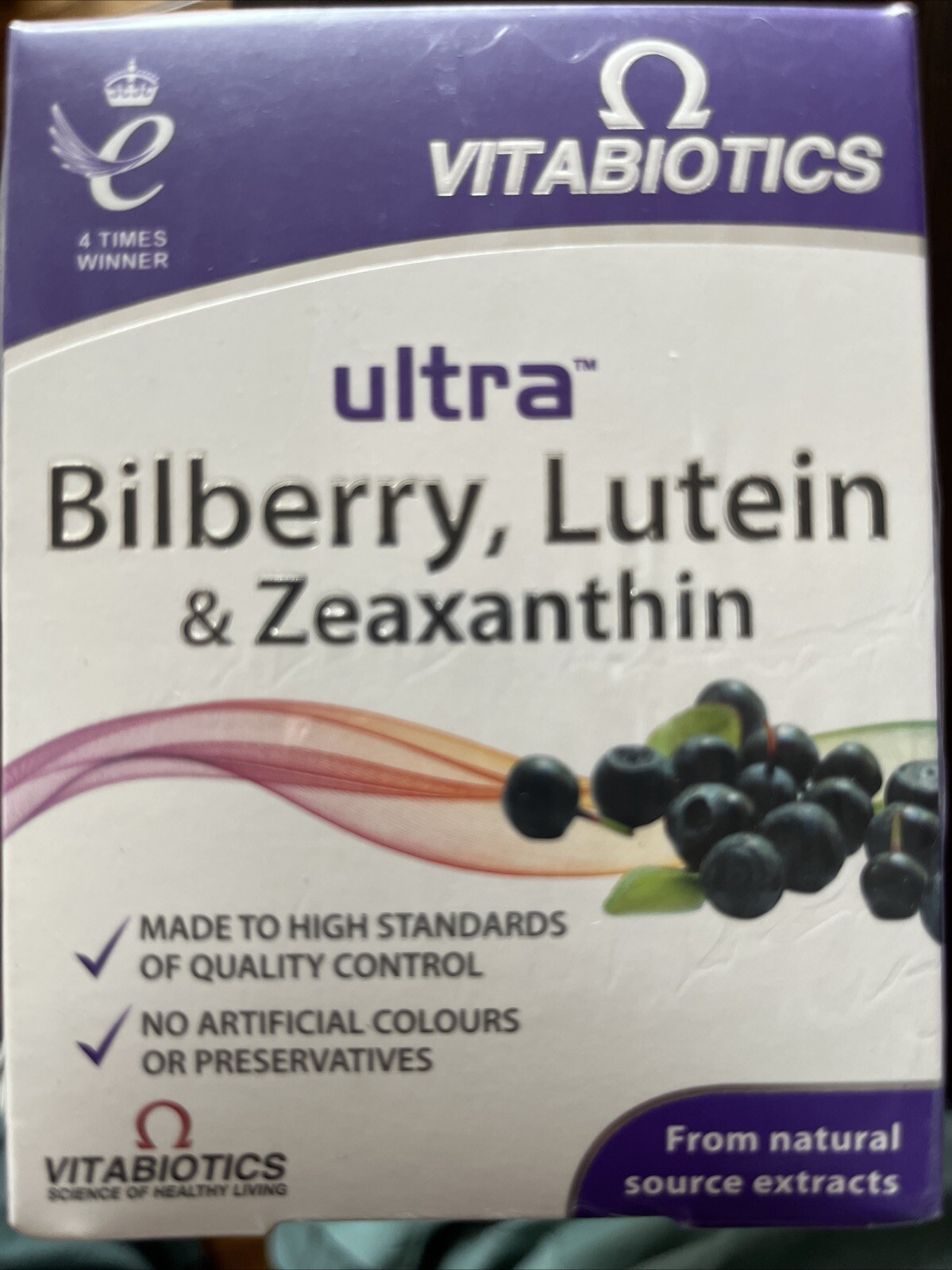 Vitabiotics Ultra Bilberry Lutein and Zeaxanthin  - 30 Tablets BB:11/26