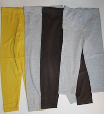 Carter's Lot 4 Pair of Leggings Capri Regular Gray Yellow Brown Size 6 EUC