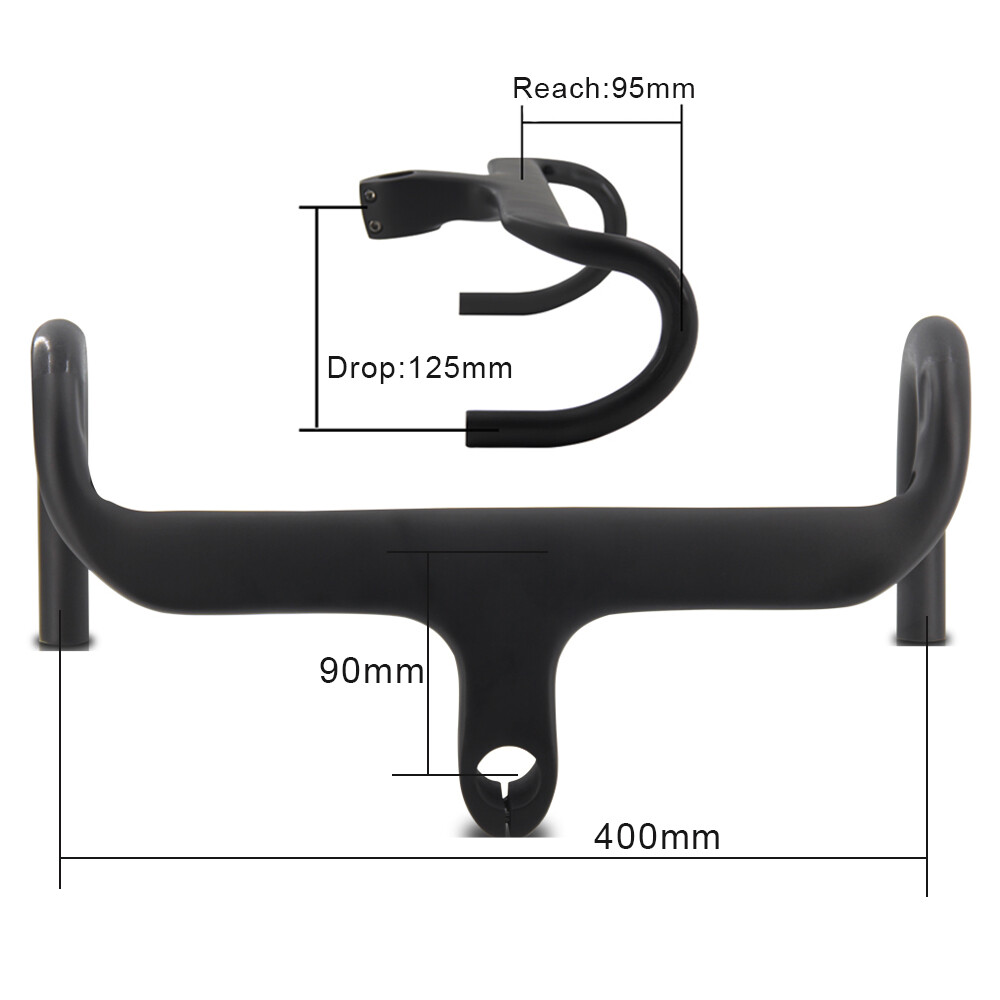 Handlebar 1-1/8"integrated Road Drop Integrated Bar Usa Stoc