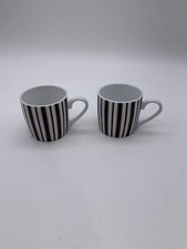 Juego de 2 tazas de porcelana espresso Konitz vintage básicas hechas en Alemania