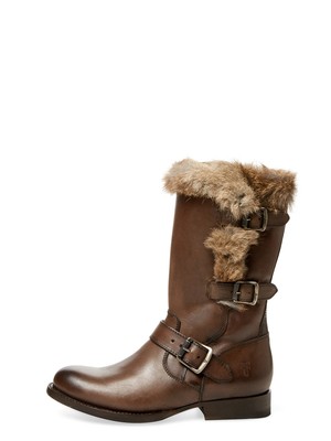 frye fur lined boots