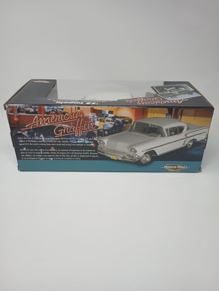 Ertl 1:18 1958 Chevrolet Impala American Graffiti Diecast Ertl 1:18 1958 Chevrolet Impala American Graffiti Diecast
