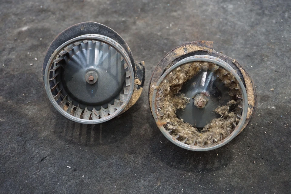 Juego de 2 conjuntos de motor soplador calentador de aire acondicionado delantero OEM Lotus Elite Eclat 1975-82 Foto 3 de 4