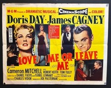 Love Me or Leave Me Movie Poster Doris Day James Cagney 19 *Hollywood Posters*