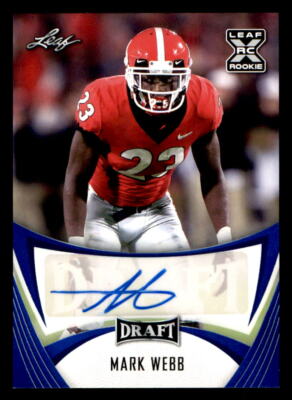 2021 Leaf Draft AUTO Blue #BAMW3 Mark Webb (ref 225174)