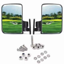Set of 2- -Universal Golf Cart Side Mirrors For Club Car EZGO Yamaha Golf Cart