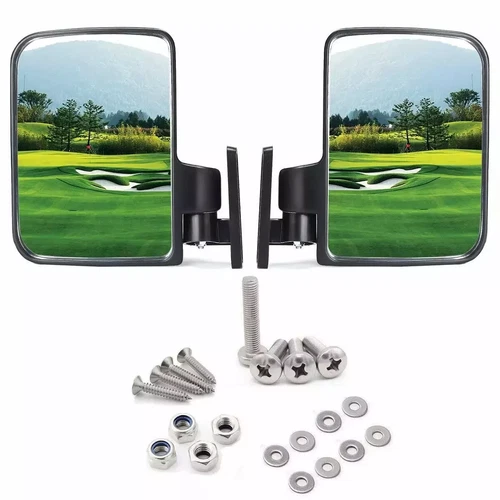 2er Set-Universal Golfcart Seitenspiegel für Clubcar EZGO Yamaha Golfcart - Bild 4 von 14