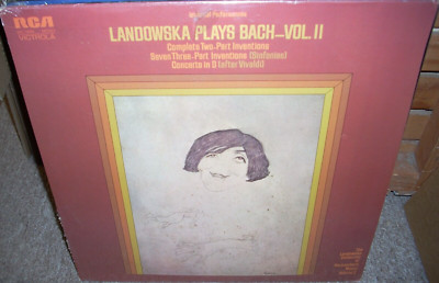 LANDOWSKA / BACH plays two / three part inventions vol 2 ( classical ) SEALED