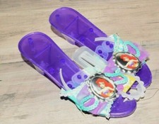 Ariel Little Mermaid Deluxe Kids Jelly Shoes -  One Size  Purple Disguise