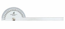 SHINWA / PROTRACTOR - SILVER FINISH 245mm / 62774