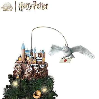 The Bradford Exchange HARRY POTTER HEDWIG Over HOGWARTS