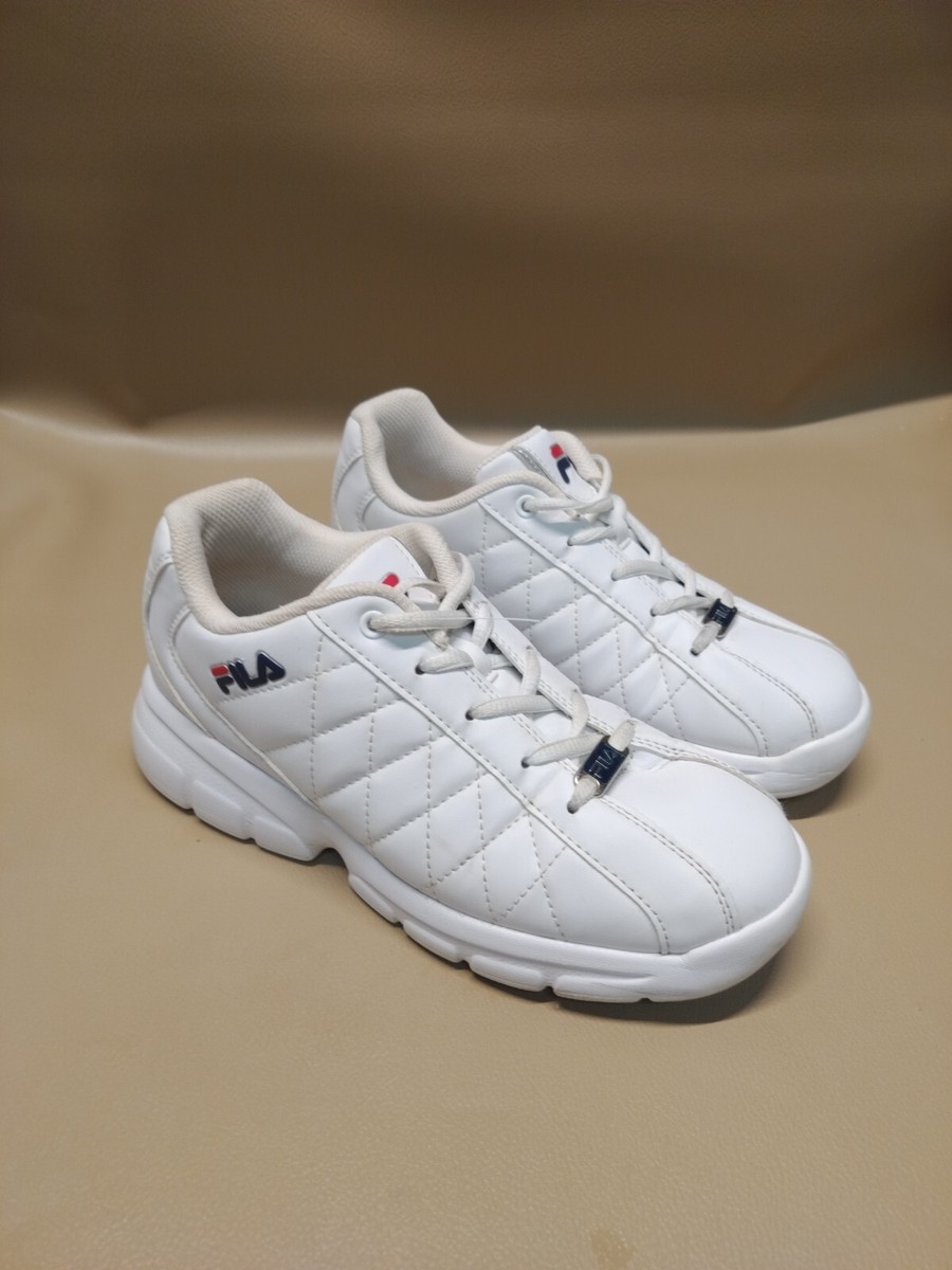 Fila Fulcrum Fila White Trainers Size Fila Mens 5SC50117-125 White Fulcrum  Low Synthetic Size Trainers Shoes