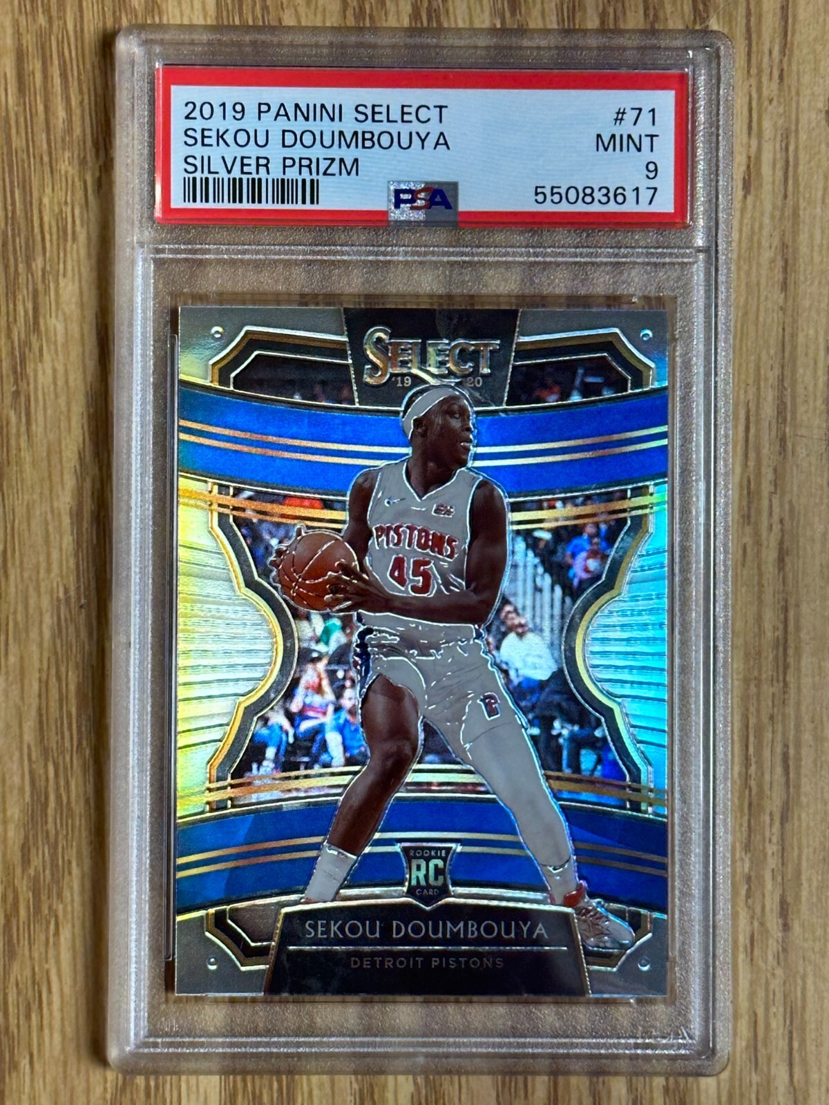 2019 Panini Select Silver Prizm Sekou Doumbouya #71 PSA GRADED MINT 9