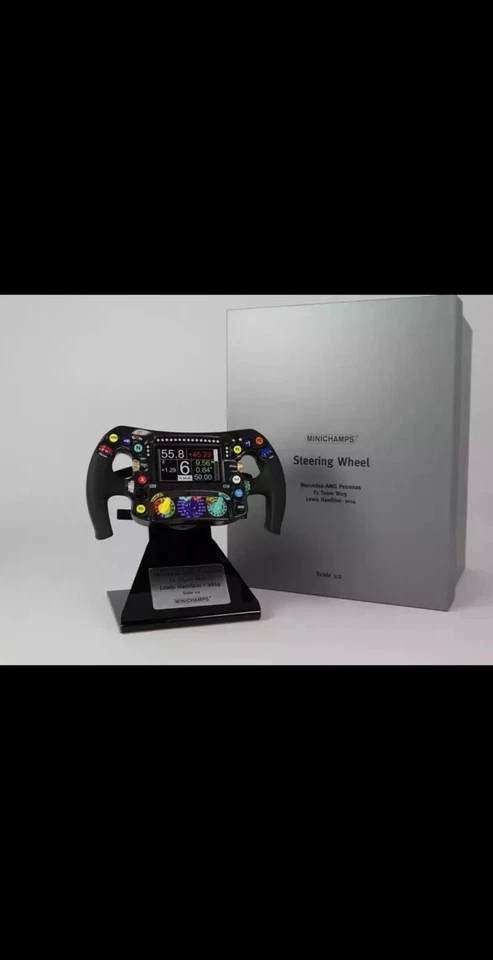 Minichamps 1/2 volante mercedes w05 lewis hamilton campeón del mundo 2014 Foto 2 de 4