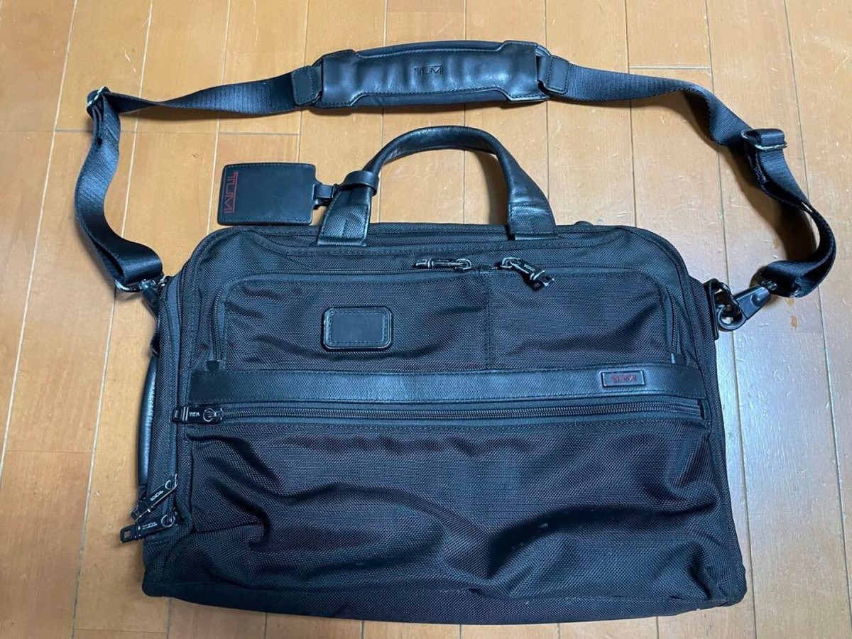 Tumi Alpha 2 3way Briefcase Business Bag Backpack Black Tumi Alpha 2 3way Briefcase Business Bag Backpack Black