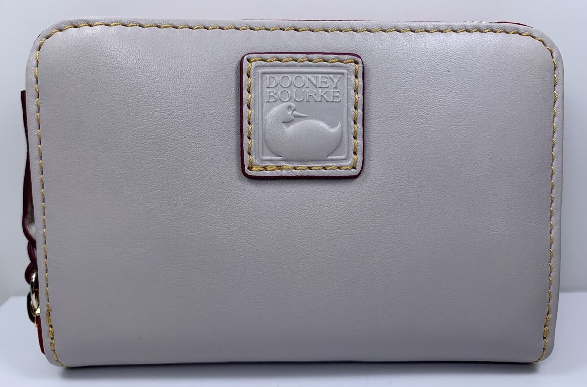 Dooney & Bourke Florentine Medium Zip Around Wallet Ecru Color | eBay
