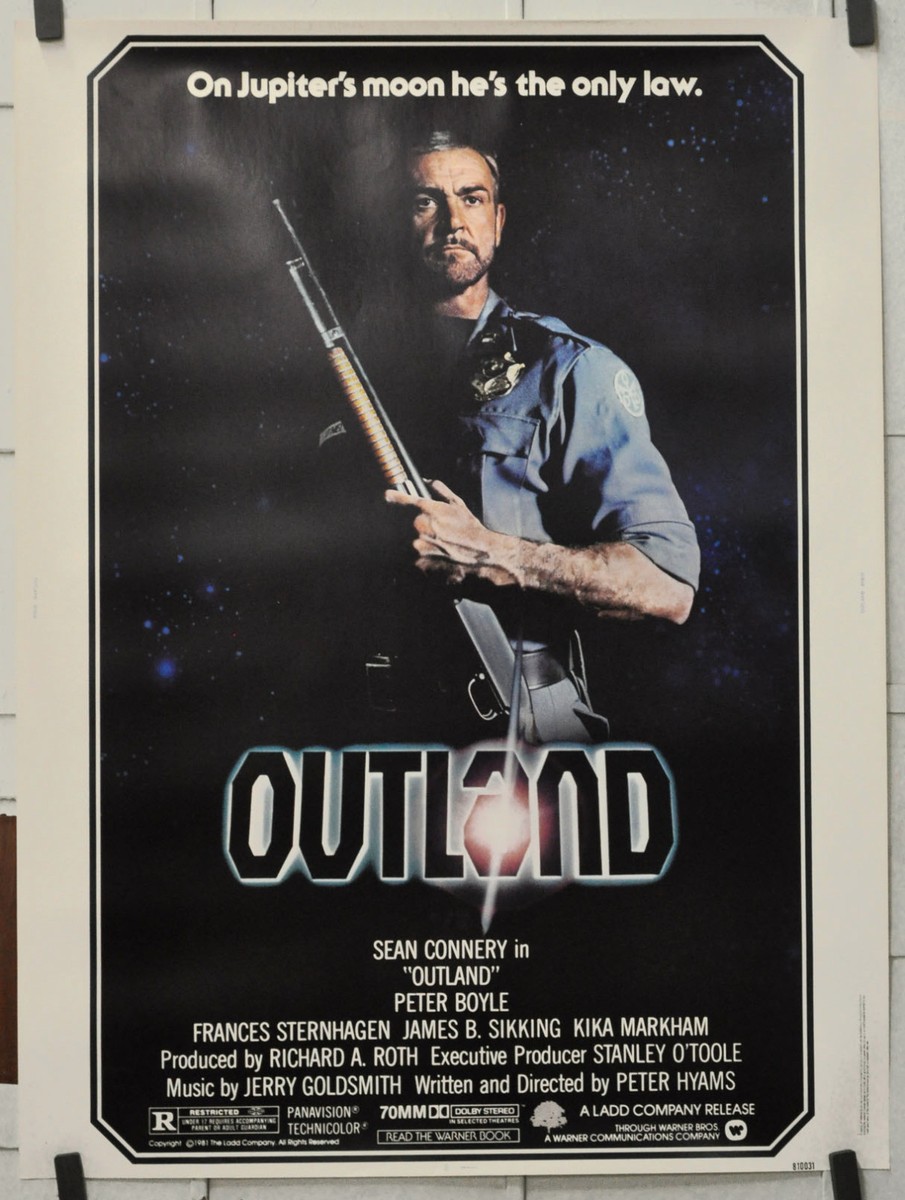 OUTLAND 1981 ORIGINAL 30X40 MOVIE POSTER SEAN CONNERY PETER BOYLE