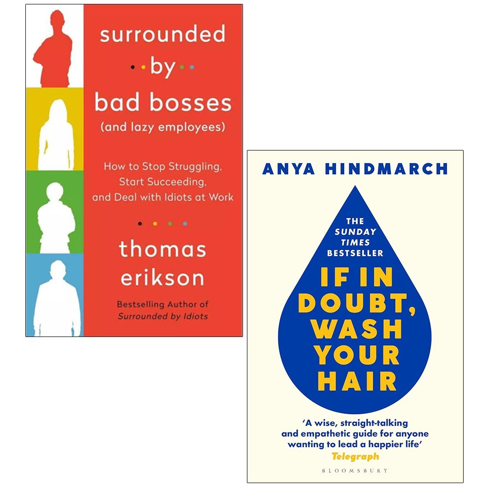 Surrounded by Bad Bosses, Wash Your Hair 2 Books Set How to Deal with Idiots