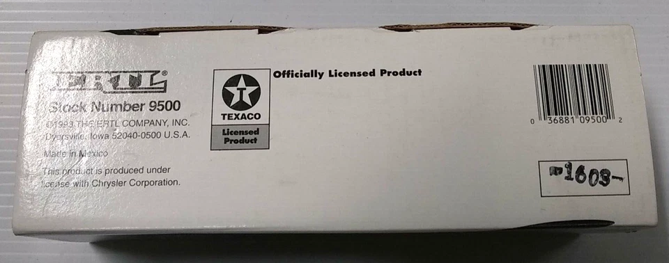 Ertl Texaco #10 In Series Collector Bank 1939 Dodge Airflow caminhão de entrega novo na caixa - Imagem 3 de 4