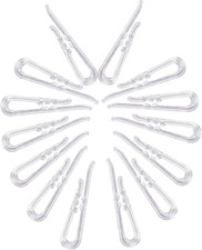 850PCS Clear Alligator Clip with Teeth,Transparent Plasic Shape Clothespings Shi