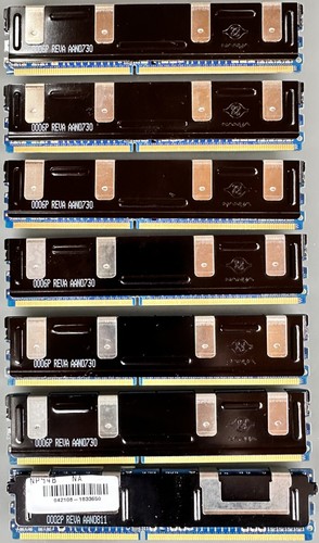HP CERTIFIED 6x 1GB PC2-5300F DDR2 SDRAM DIMM ECC DL360 G6 DL380 G5 398706-051 - Picture 2 of 2