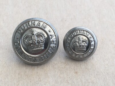 Durham Constabulary Tunic Uniform Button Large & Small  QC