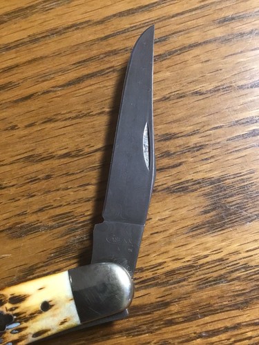 Case Damascus Burnt Amber Bone Muskrat - Picture 2 of 6