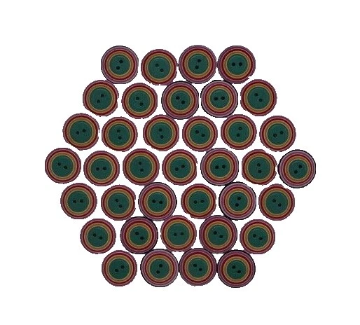 Novelty/Dress-It-Up Shapes Plastic 2-Hole Flat Button Sewing Buttons