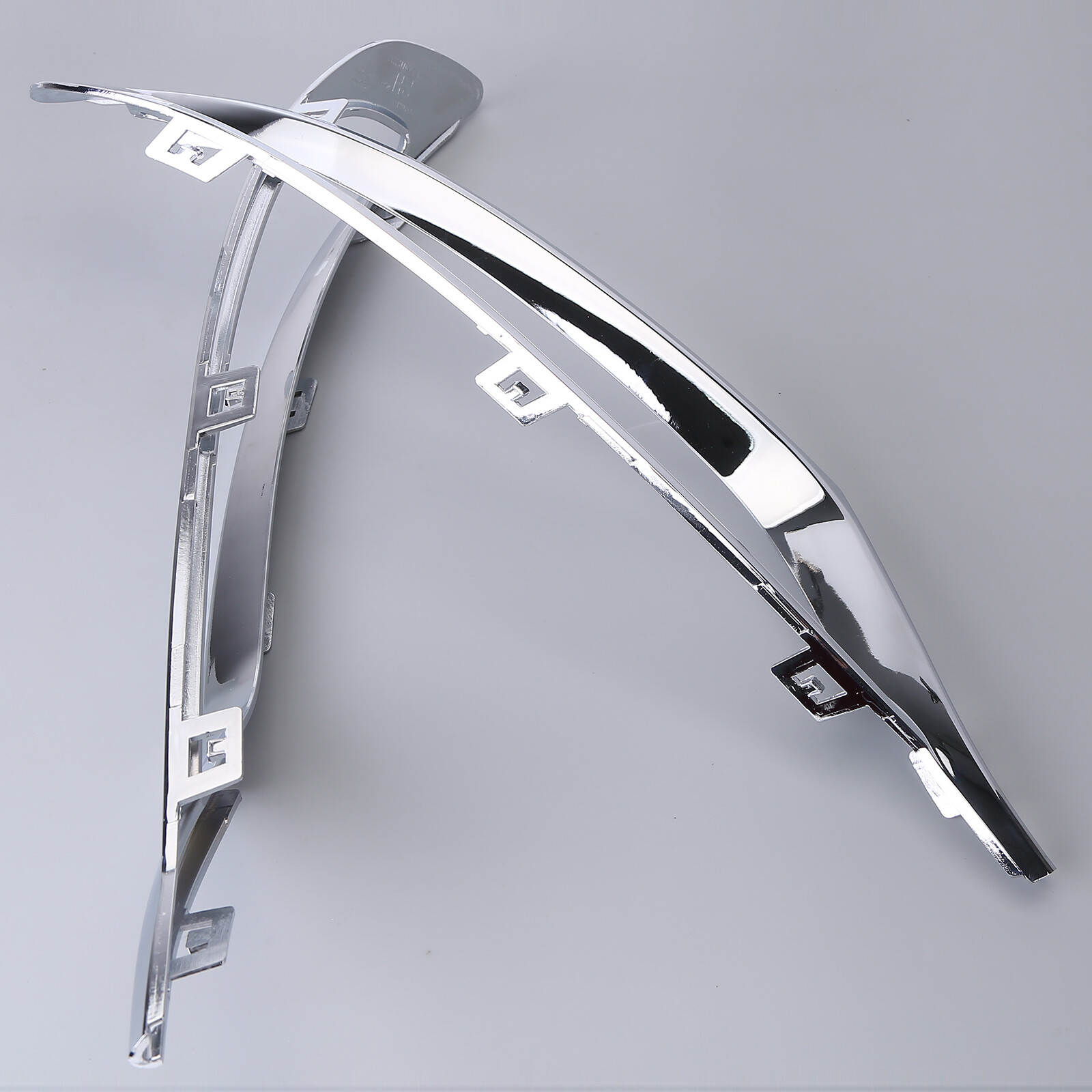 Bumper Trim Set For 2015-2022 Chrysler 300 Front Outer Center Applique Chrome